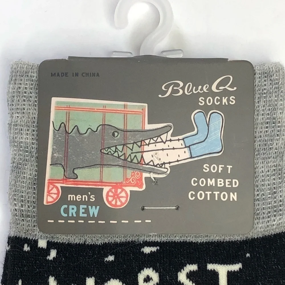 NWT Blue Q novelty socks Worst Gift Ever sad sock